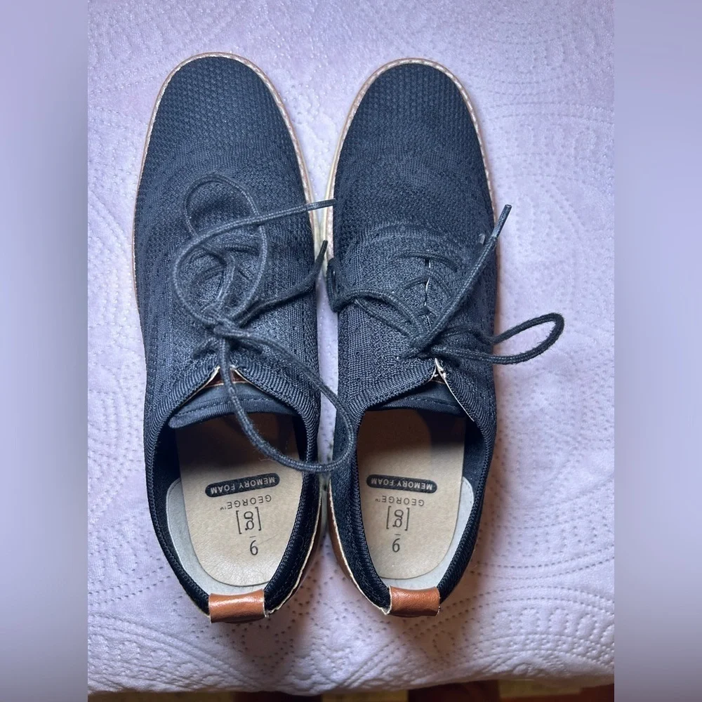 George Black Knit Oxfords